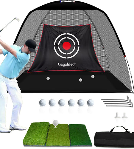 Golf Net,Golf Net Backyard Driving,Golf Driving Range,Golf Set Net,Heavy Duty Dome Golf Practice Net,Golf Practice Hitting Net,Quick Setup with Target Cloth and Carry Bag(Style Optional)