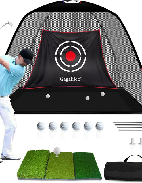 Load image into Gallery viewer, Golf Net,Golf Net Backyard Driving,Golf Driving Range,Golf Set Net,Heavy Duty Dome Golf Practice Net,Golf Practice Hitting Net,Quick Setup with Target Cloth and Carry Bag(Style Optional)
