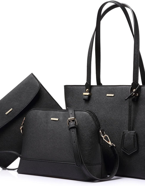 Load image into Gallery viewer, Handbags for Women Shoulder Bags Tote Satchel Hobo 3Pcs Purse Set
