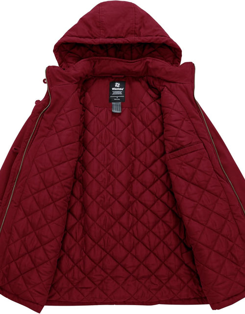 Load image into Gallery viewer, Women'S Winter Thicken Puffer Coat Warm Fleece Lined Parka Jacket with Fur Hood
