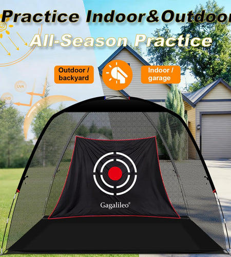 Golf Net,Golf Net Backyard Driving,Golf Driving Range,Golf Set Net,Heavy Duty Dome Golf Practice Net,Golf Practice Hitting Net,Quick Setup with Target Cloth and Carry Bag(Style Optional)