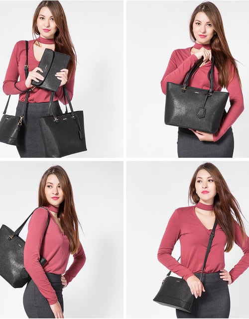 Load image into Gallery viewer, Handbags for Women Shoulder Bags Tote Satchel Hobo 3Pcs Purse Set
