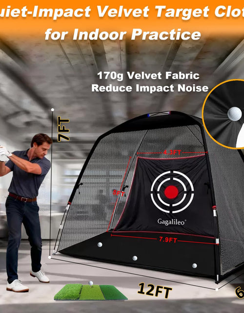 Load image into Gallery viewer, Golf Net,Golf Net Backyard Driving,Golf Driving Range,Golf Set Net,Heavy Duty Dome Golf Practice Net,Golf Practice Hitting Net,Quick Setup with Target Cloth and Carry Bag(Style Optional)
